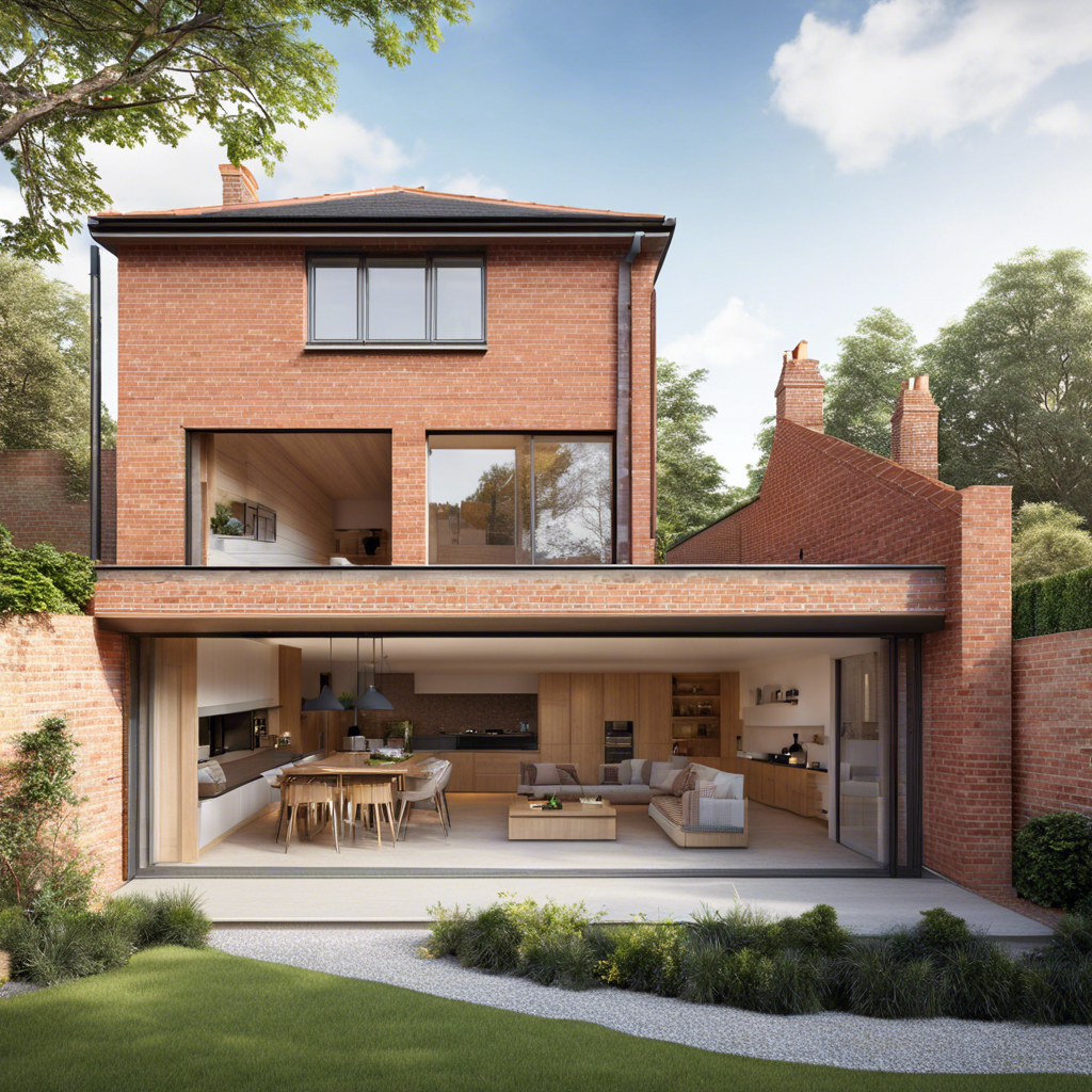 Bespoke double-storey side extension with dark cladding completed by builders in Chesham Buckinghamshire